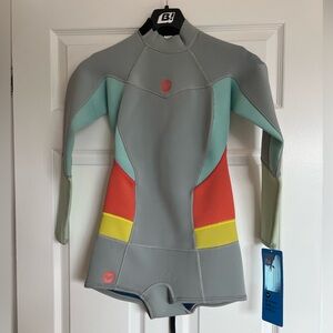 Roxy Syncro Booty Cut 2mm Springsuit Womens Long Sleeve Wetsuit